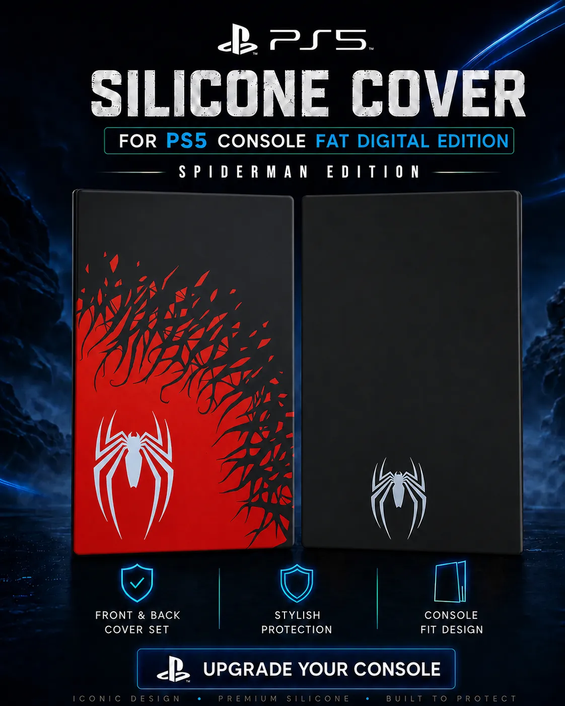 Spider-Man PS5 Fat Digital Silicone Cover